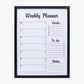 Quadro de Notas WEEKLY PLANNER