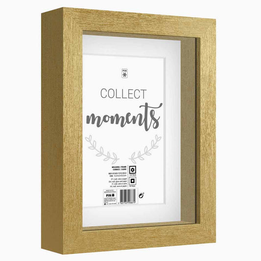 Moldura MOMENTS Dourada 13x18cm