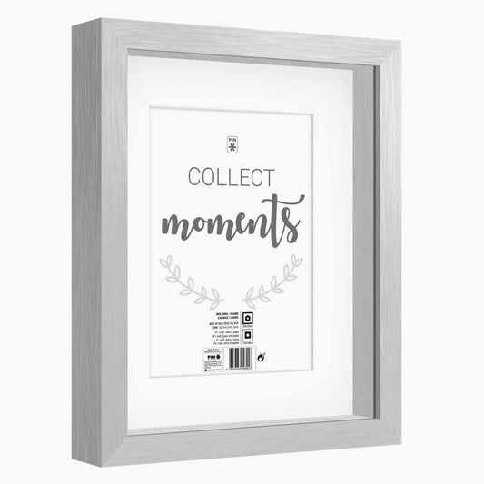 Moldura MOMENTS Prateada 20x25cm