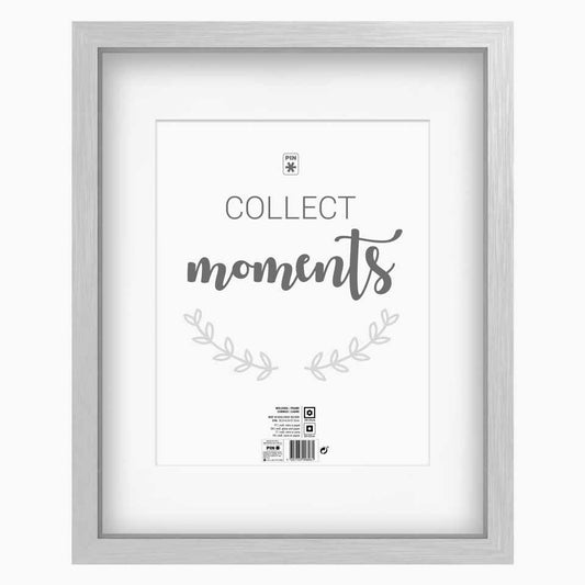 Moldura MOMENTS Prateada 28x35cm