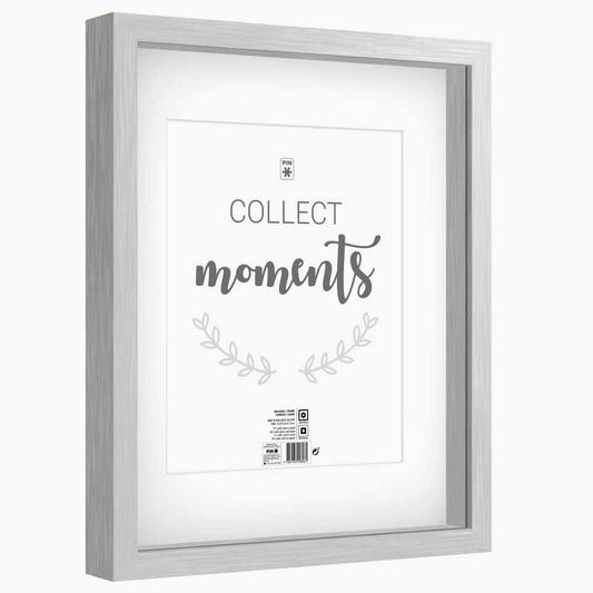 Moldura MOMENTS Prateada 28x35cm