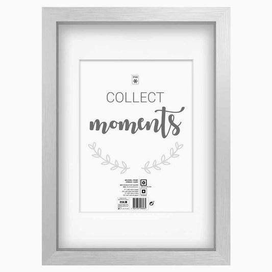 Moldura MOMENTS Prateada 21x29.7cm