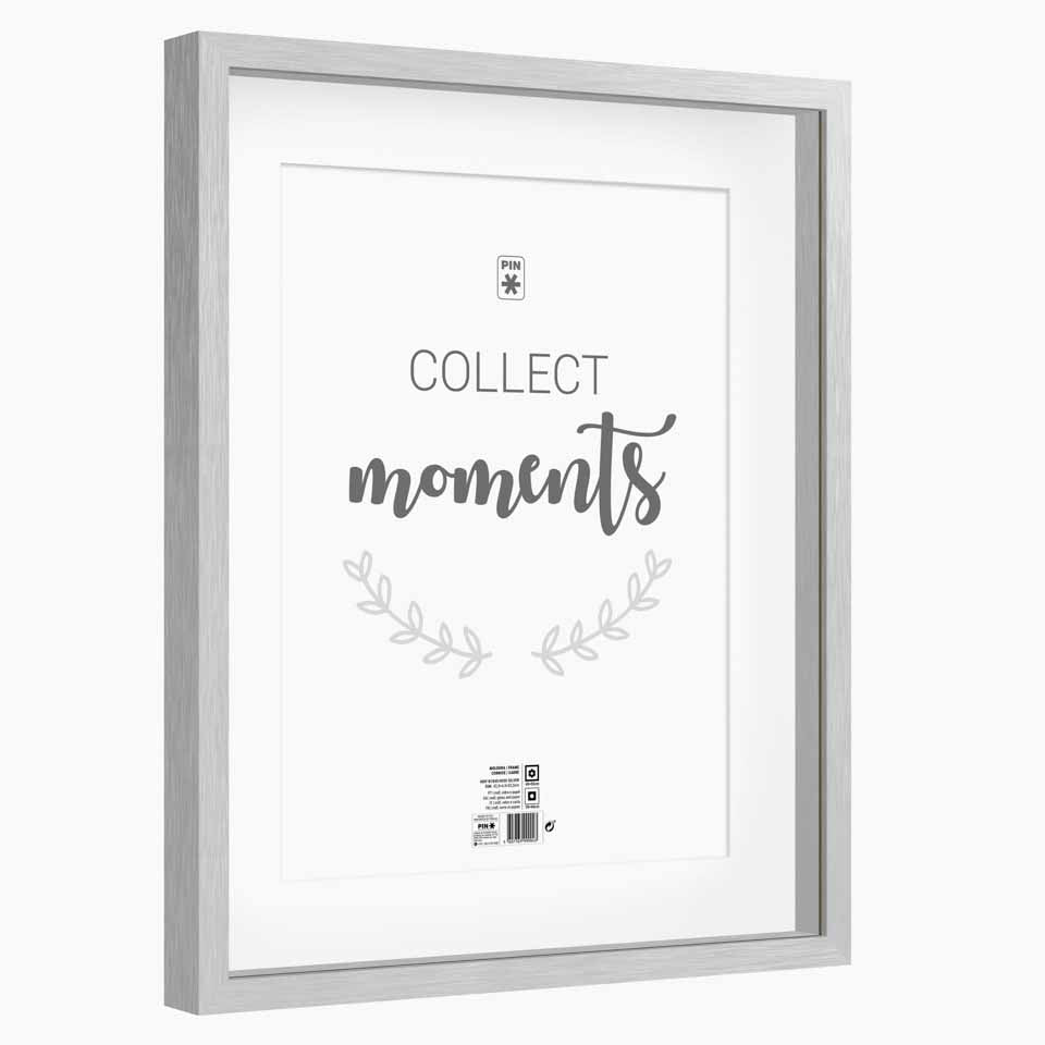 Moldura MOMENTS Prateada 40x50cm
