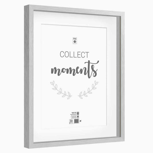 Moldura MOMENTS Prateada 40x50cm