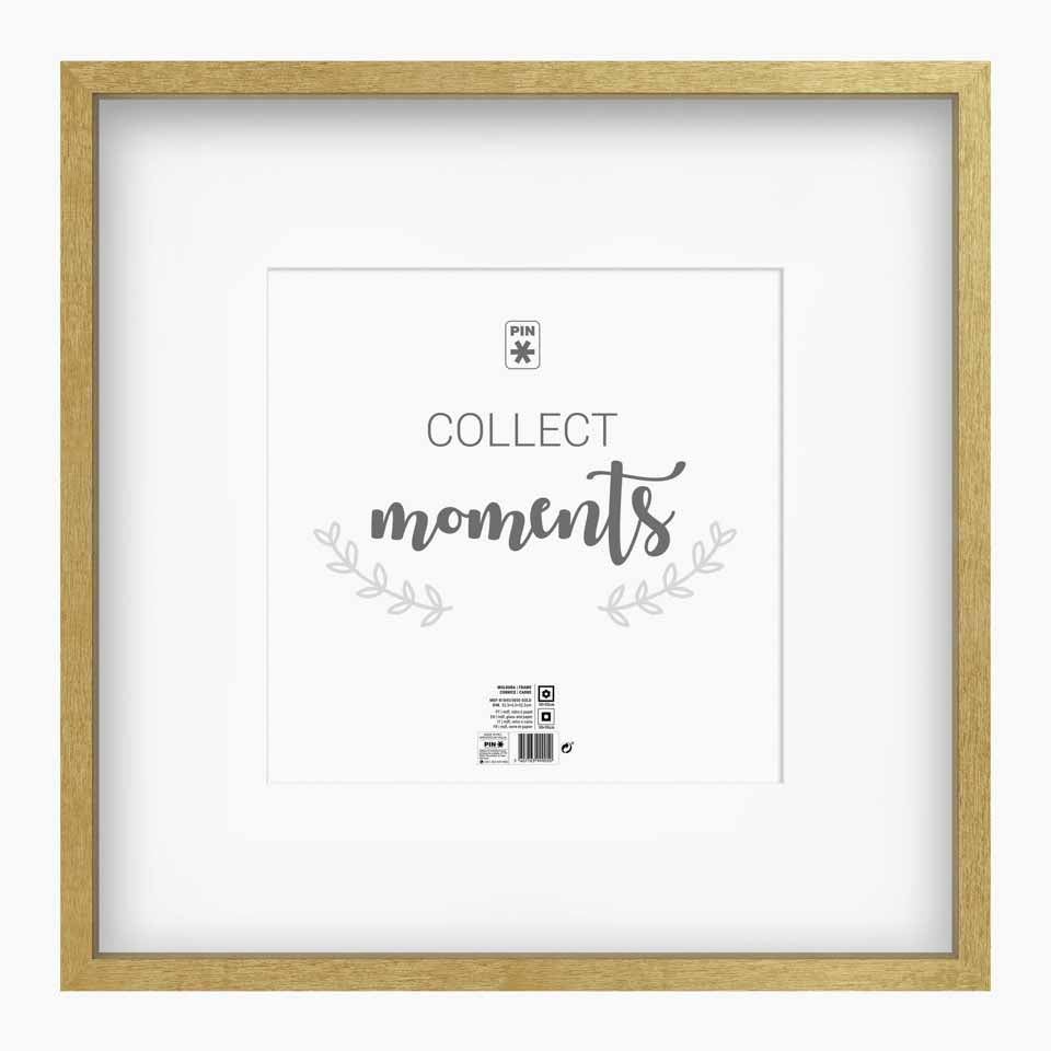 Moldura MOMENTS Dourada 50x50cm