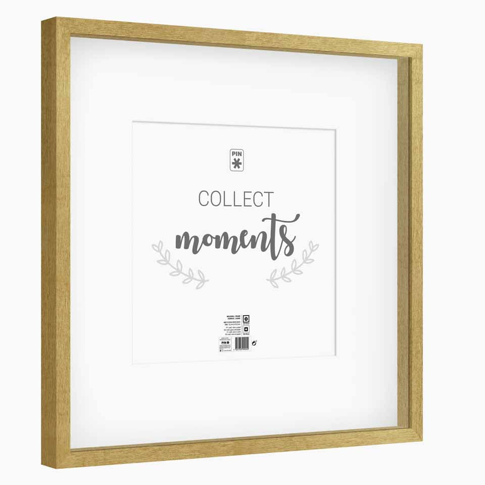 Moldura MOMENTS Dourada 50x50cm