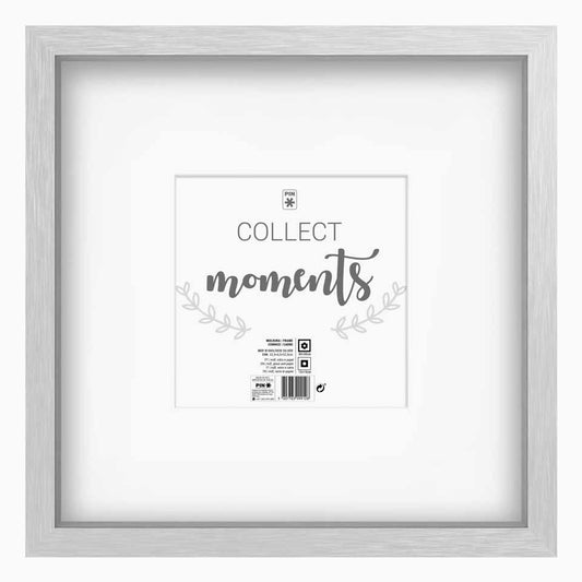 Moldura MOMENTS Prateada 30x30cm