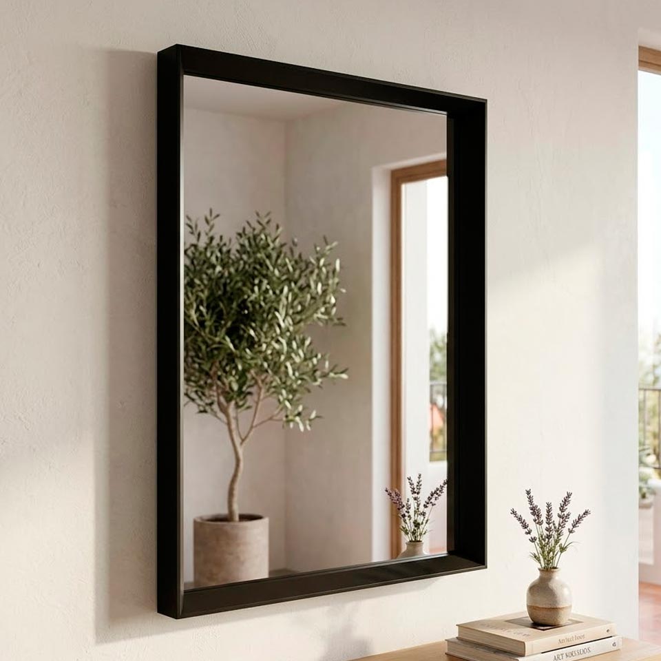 Espelho LUIGI Preto 60x90cm