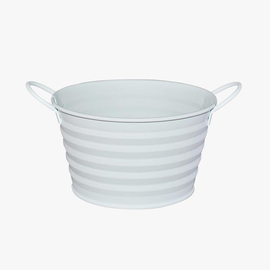 Vaso com Pegas LONG LINES Branco 0.9L