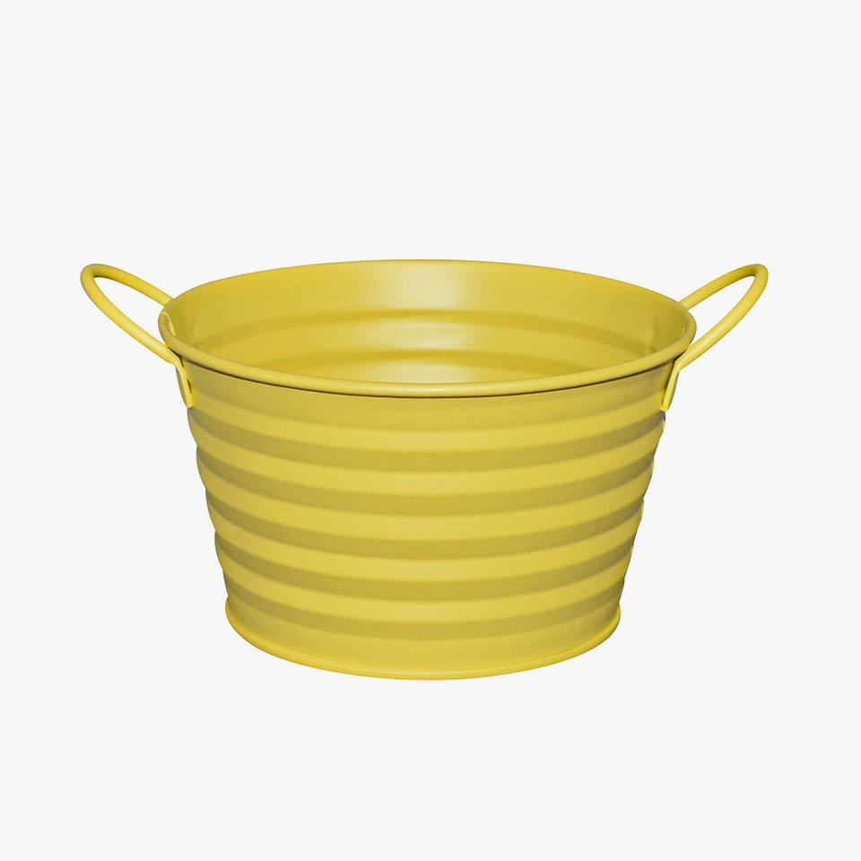 Vaso com Pegas LONG LINES Amarelo 0.9L