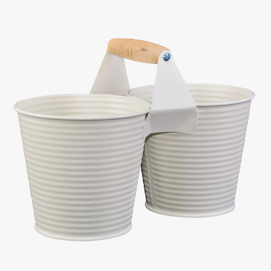 Vaso Duplo SHORT LINES Creme 2.4L