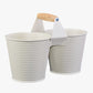 Vaso Duplo SHORT LINES Creme 2.4L