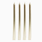 SHINE Candles Gold 25cm 4 units