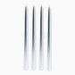 SHINE Silver Candles 25cm 4 units