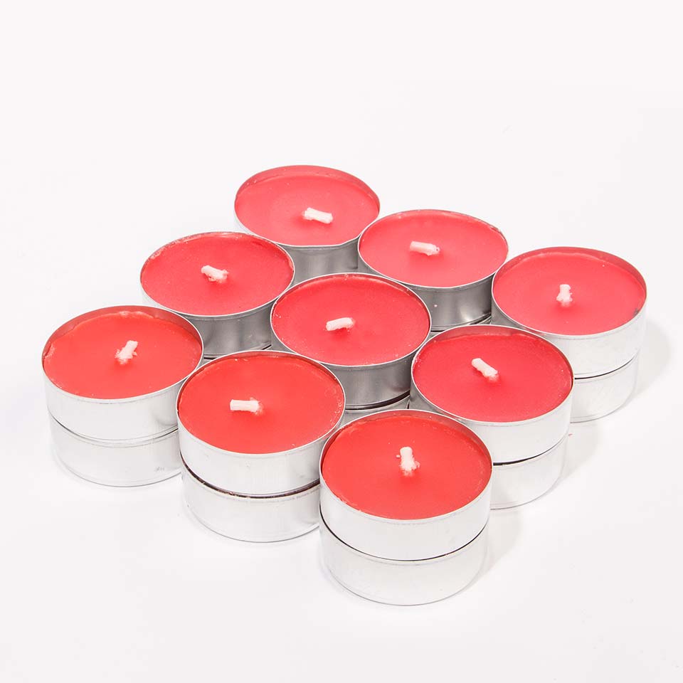 Conjunto de 18 Velas TEALIGHT Compota de Frutos Vermelhos