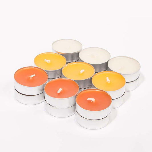 Conjunto de 18 Velas TEALIGHT Bolacha de Baunilha