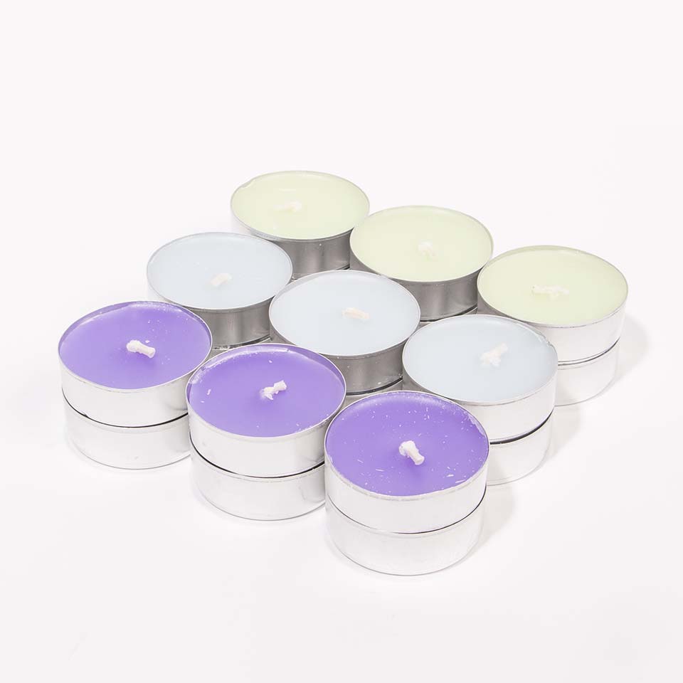 Conjunto de 18 Velas TEALIGHT Vale de Violetas