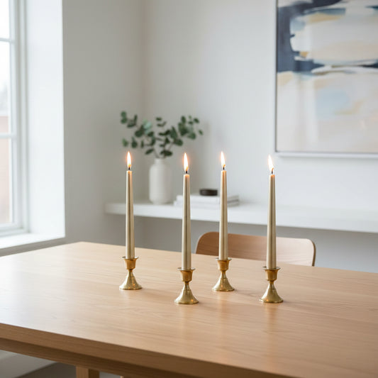 Conjunto de 4 Velas GLOW Champanhe