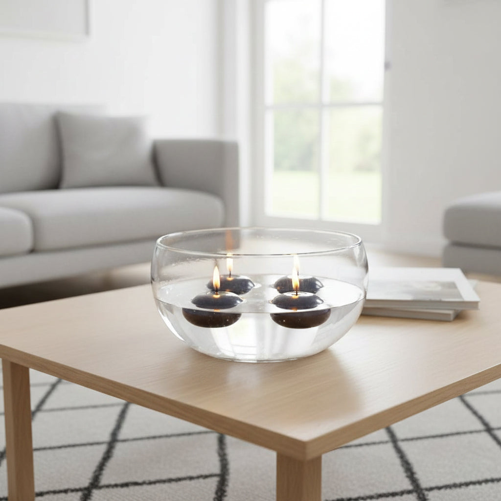 Conjunto de 4 Velas Flutuantes GLOW Preto