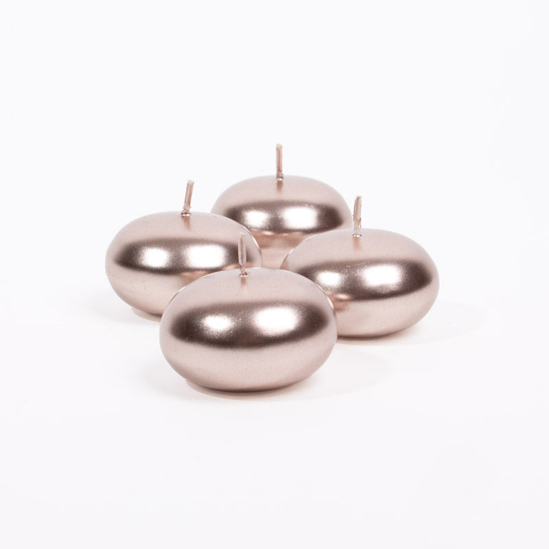 Velas flutuantes redondas para centro de mesa de casamento