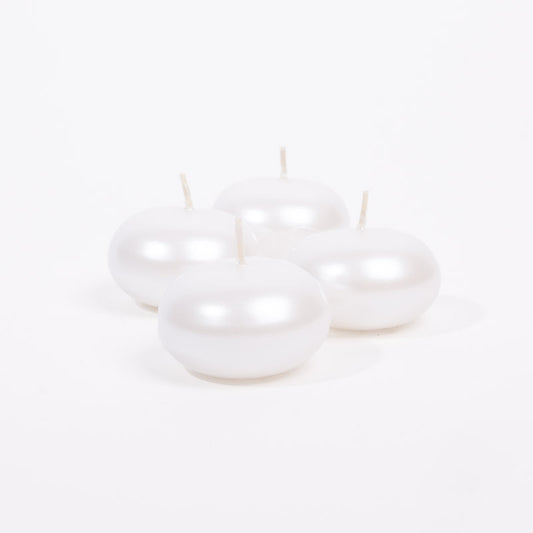 Velas flutuantes redondas para centro de mesa de casamento