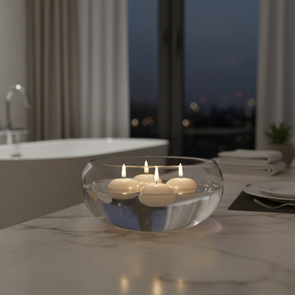 SHINE Silver Candles 25cm 4-pack