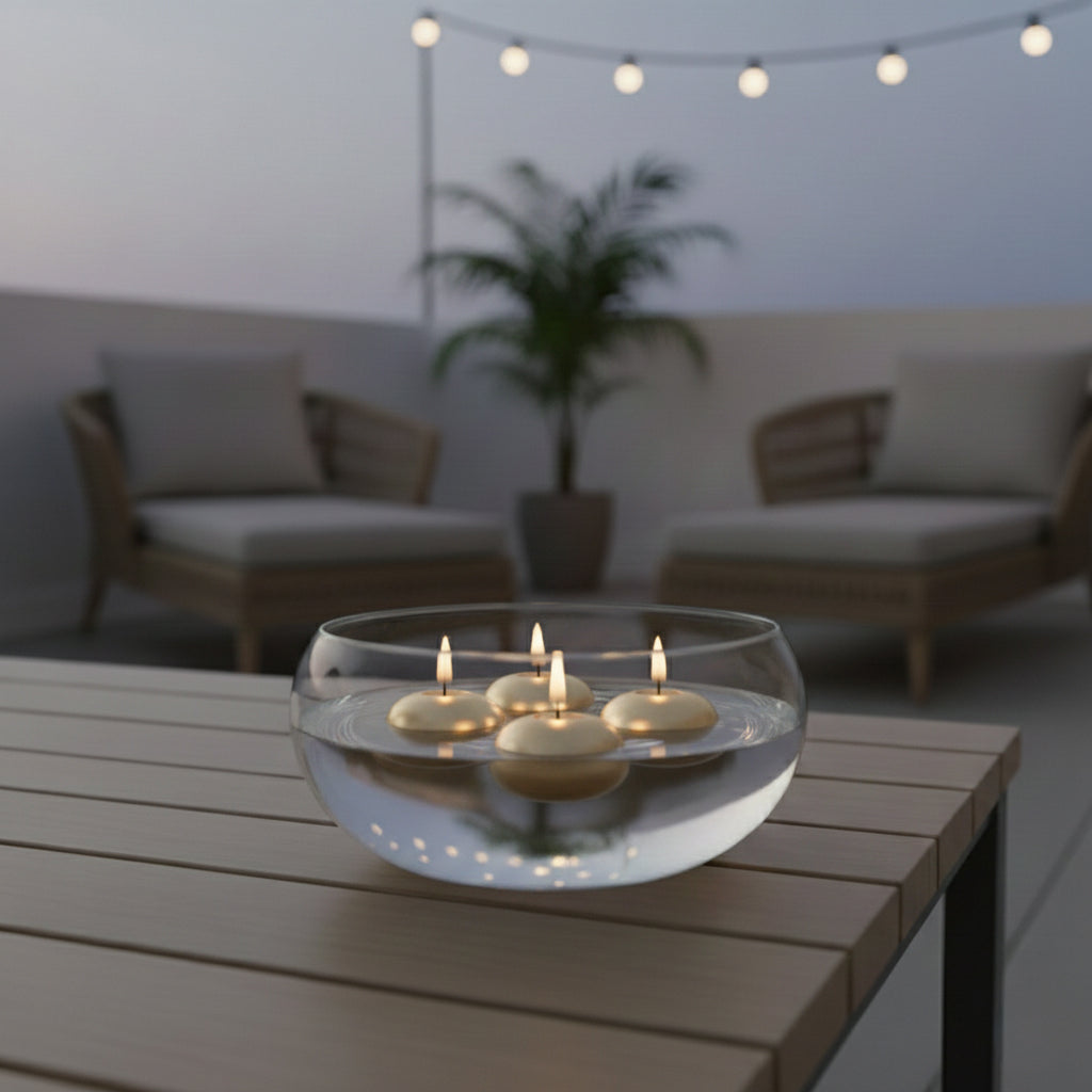 SHINE Silver Candles 25cm 4-pack