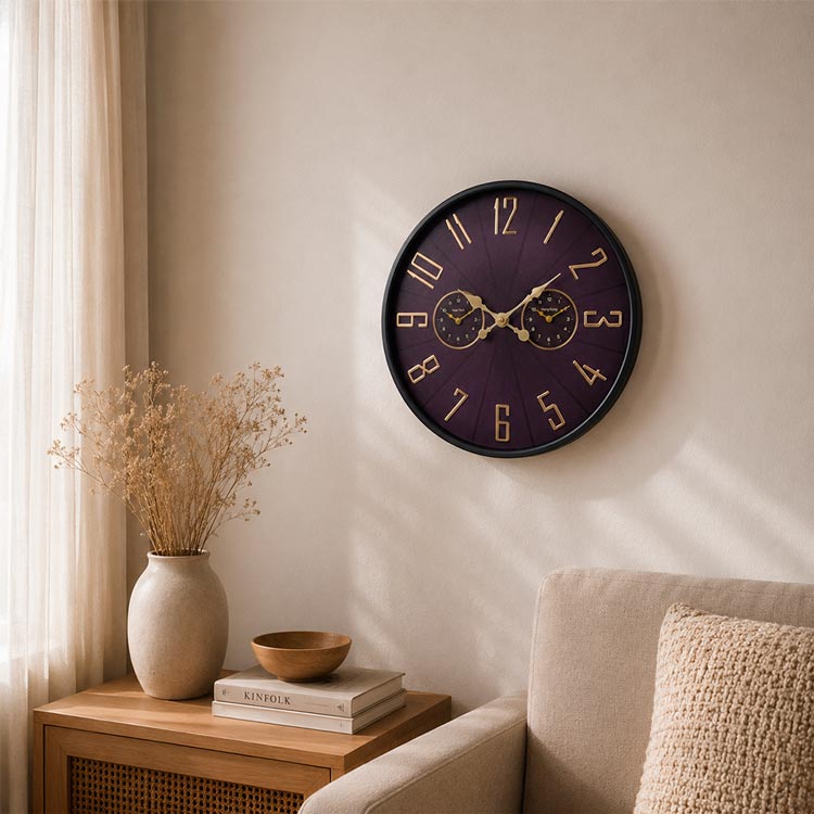Quartz Wall Clock D.30.5x4.3cm