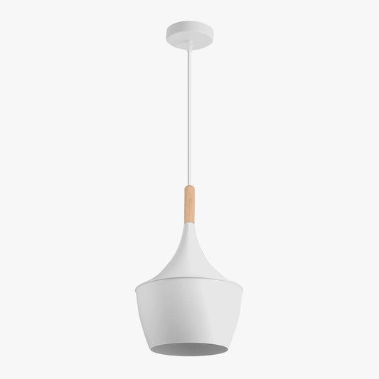Candeeiro Suspenso LOMIR Branco D.24x38cm