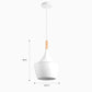 Candeeiro Suspenso LOMIR Branco D.24x38cm