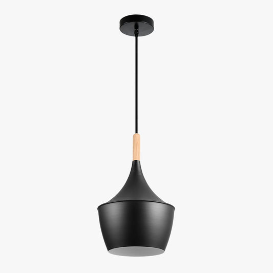 Candeeiro Suspenso LOMIR Preto D.24x38cm