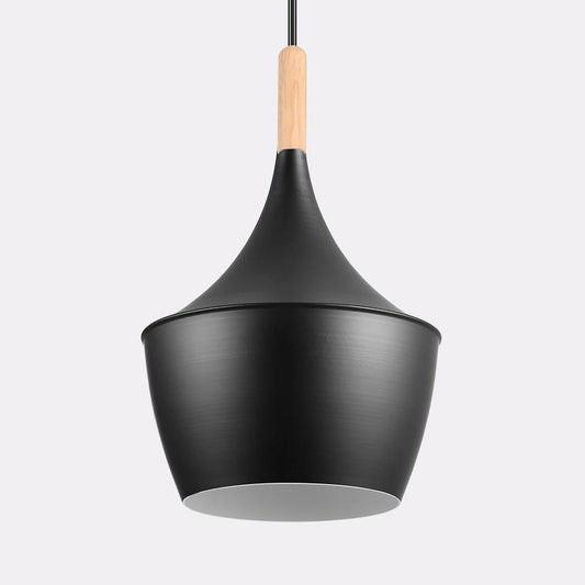 Candeeiro Suspenso LOMIR Preto D.24x38cm