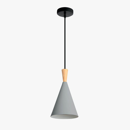 Candeeiro Suspenso PRISMARA Cinza D.18.5x36cm