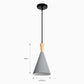 Candeeiro Suspenso PRISMARA Cinza D.18.5x36cm