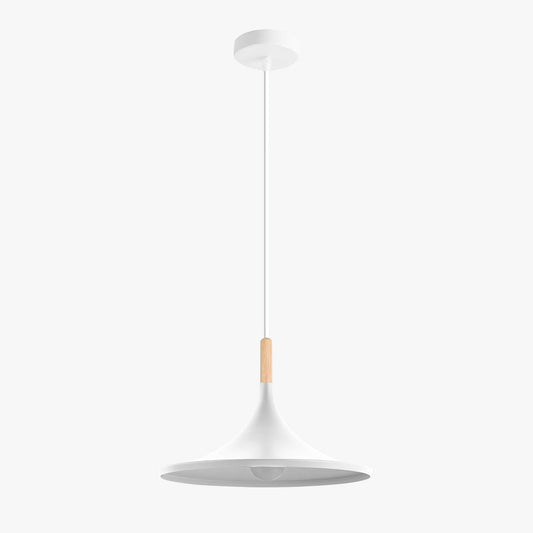 Candeeiro Suspenso NOARA Branco D.36x27cm