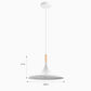 Candeeiro Suspenso NOARA Branco D.36x27cm
