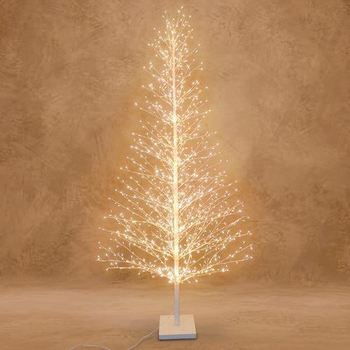 Árvore de Natal MANTY LED Branco Glitter A.210cm