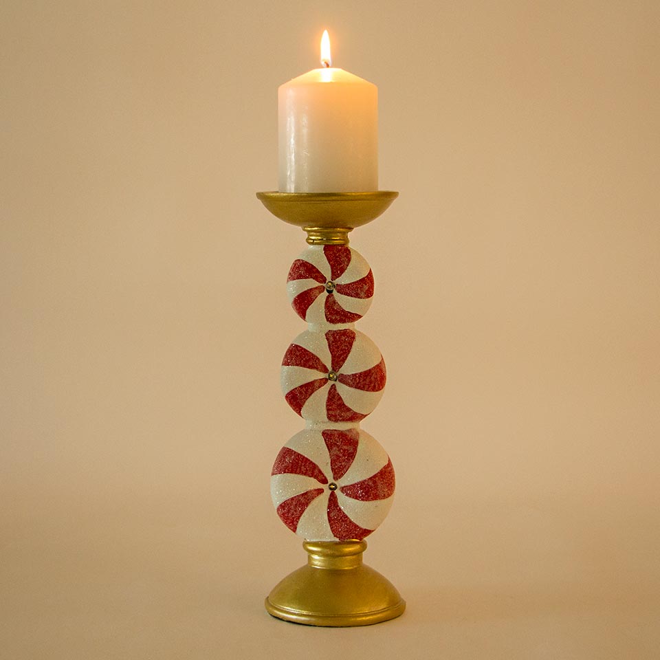 Castiçal decorativo KANDLER D10x30cm