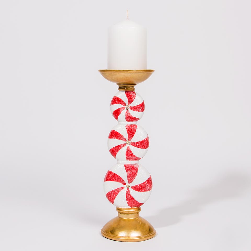 Castiçal decorativo KANDLER D10x30cm