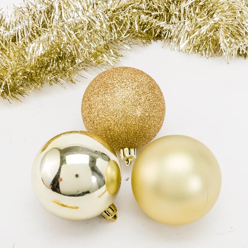 Conjunto de 31 Bolas de Natal ORO DI NATALE Dourado