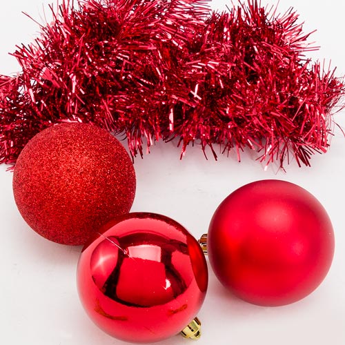 Conjunto de 31 Bolas de Natal ORO DI NATALE Vermelho