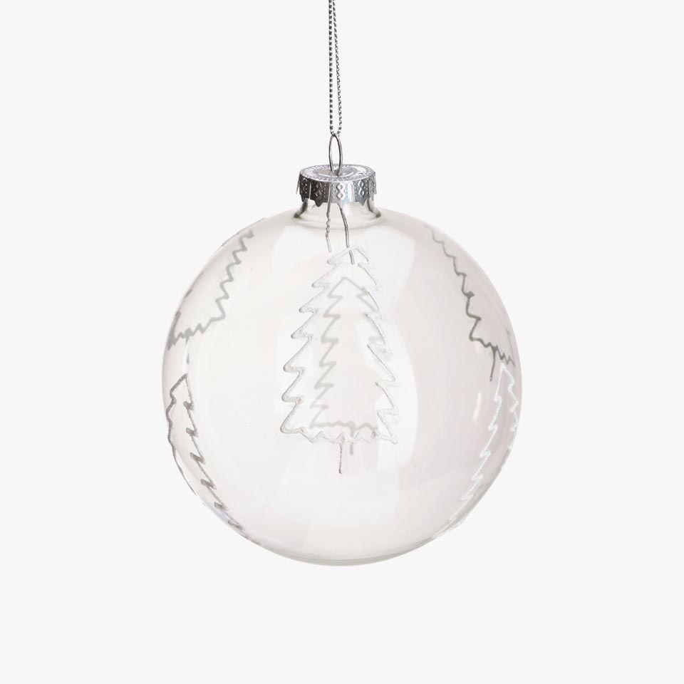 Bola de Natal WHITE XMAS D. 8cm