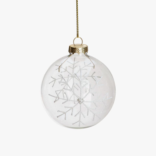 Bola de Natal SNOWFLAKE D. 8cm