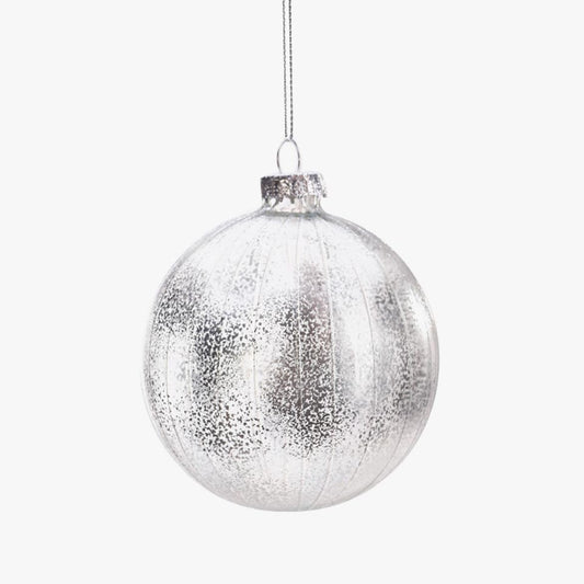 Bola de Natal SILVER SNOW D. 8cm