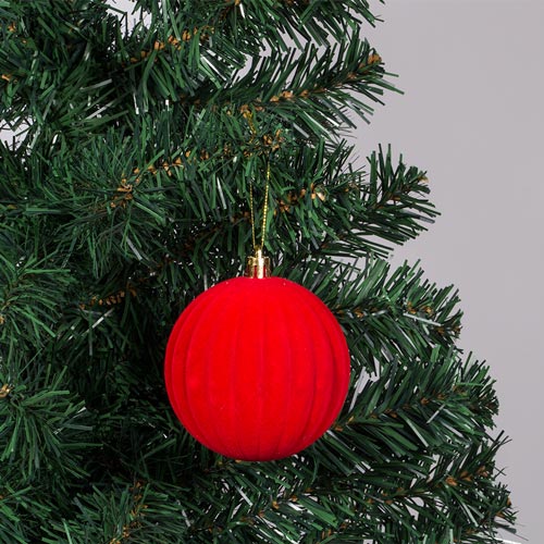 Bola de Natal RED XMAS D.8cm