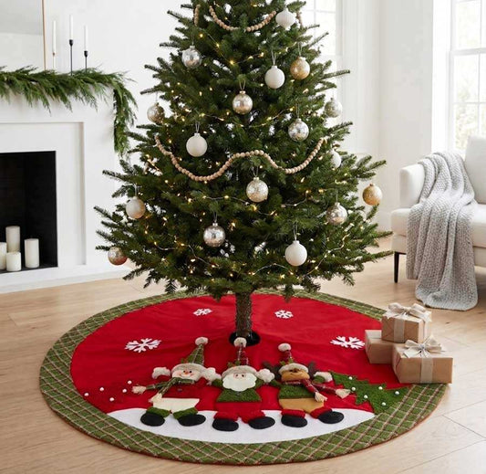 Saia para Árvore de Natal TARTAN JOY 120cm