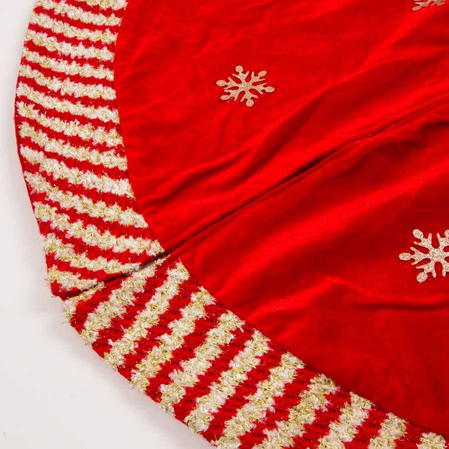 Saia para Árvore de Natal GOLDEN STRIPE Snowman 105cm