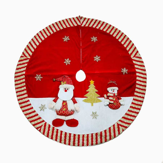 Saia para Árvore de Natal GOLDEN STRIPE SantaClaus 105cm
