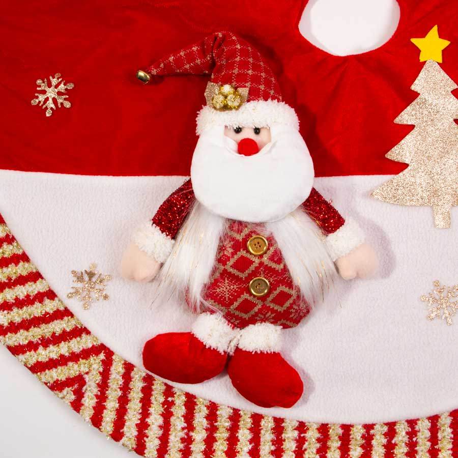 Christmas Tree Skirt STARRY SANTA D. 120cm