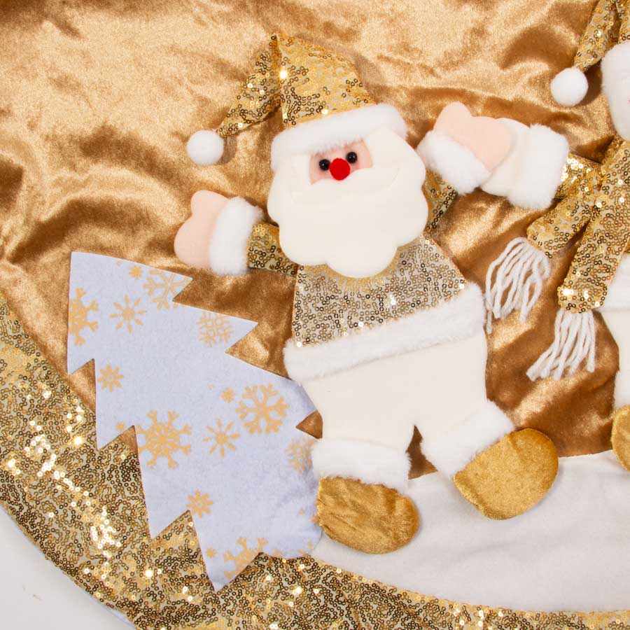 Christmas Tree Skirt STARRY SANTA D. 120cm